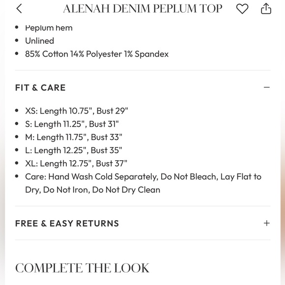 Vici Light Blue Peplum Top - Picture 8 of 8